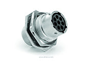 RT07148SNH03 8 Position Jam Nut Receptacle, Female, Shell Size 14, with Silicone Seal