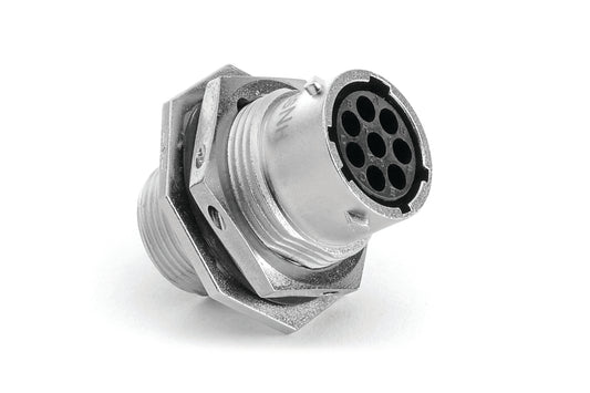 RT07148SNH Receptacle, Jam Nut, 8 Position, Female, Shell Size 14
