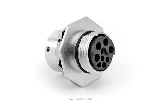 RT071609PNH03 9 (4+5) Position Jam Nut Receptacle, Male, Shell Size 16, with Silicone Seal
