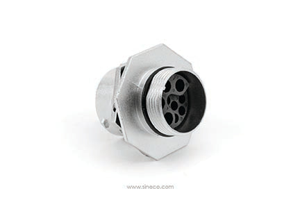 RT071609SNH03 9 (4+5) Position Jam Nut, Receptacle, Female, Shell Size 16, with Silicone Seal