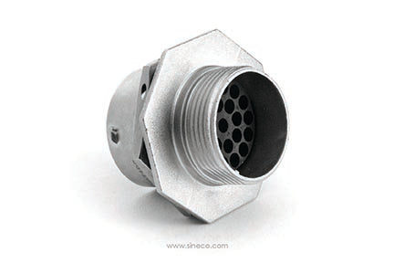 RT071823SNH03 Receptacle, Jam Nut, 23 Position, Female, Shell Size 18, with Silicone Seal. Comparable part no. UT071823SH