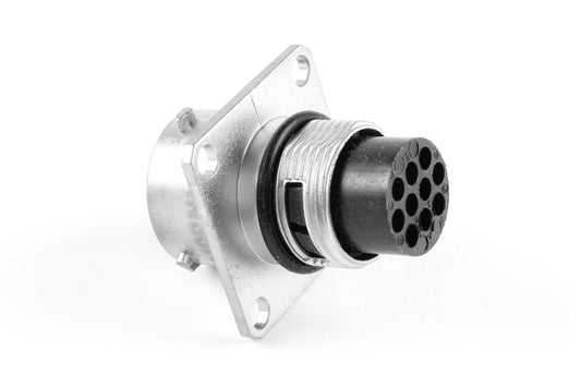 RT0W01210PNH03 Receptacle, Square Flange, 10 Position, Male, Shell Size 12, with Silicone Seal. Comparable part no. UT0W01210PH