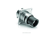 RTHP0121PN-16C Receptacle, Square Flange, 1 Position, Male, RADSOK® Technology, High Amperage, Shell Size 12, Crimp Termination
