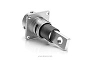 RTHP0121PN-H1 Receptacle, Square Flange, 1 Position, Male, RADSOK® Technology, High Amperage, Shell Size 12, Flat Hole Termination
