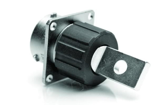 RTHP0141PN-H1 Receptacle, Square Flange, 1 Position, Male, RADSOK® Technology, High Amperage, Shell Size 14, Flat Hole Termination