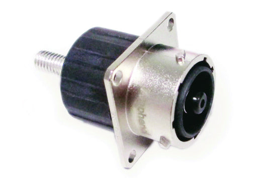 RTHP0141PN-M1 Receptacle, Square Flange, 1 Position, Male, RADSOK® Technology, High Amperage, Shell Size 14, Screw Tail Termination