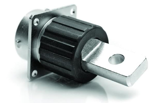 RTHP0161PN-H1 Receptacle, Square Flange, 1 Position, Male, RADSOK® Technology, High Amperage, Shell Size 16, Flat Hole Termination