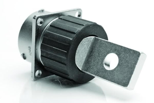 RTHP0201PN-H1 Receptacle, Square Flange, 1 Position, Male, RADSOK® Technology, High Amperage, Shell Size 20, Flat Hole Termination