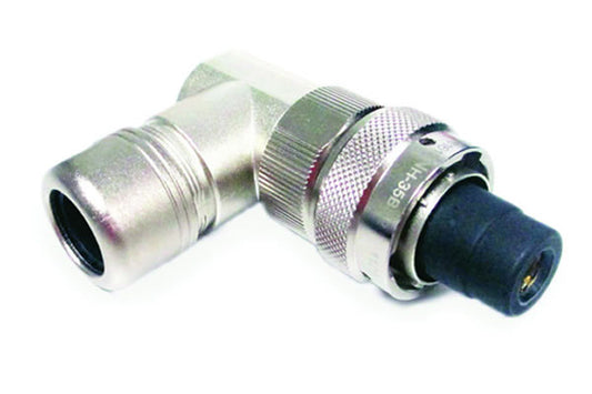 RTHP6121SNH16-BS2 Plug, 1 Position, Female, Shell Size 12, Radsok® High Amperage Technology, with 90° Shielded Cord Grip, Range 8.5~12.5 mm