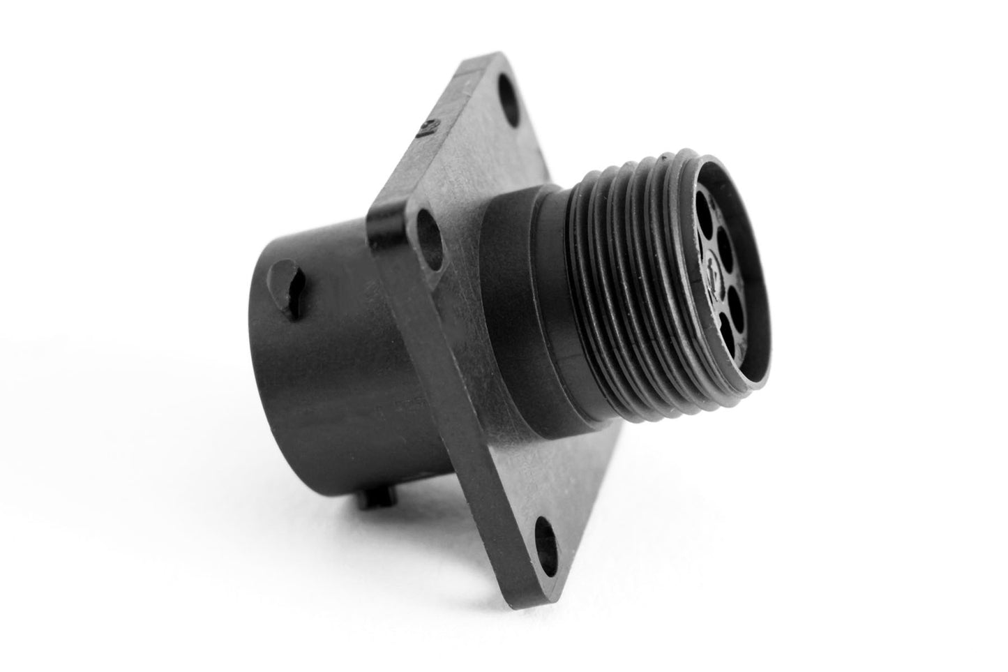 RTS010N3W3S03 Receptacle, Square Flange, 6 (3+3) Position, Female, Shell Size 10, with Silicone Seal. Comparable part no. UTS0103W3S