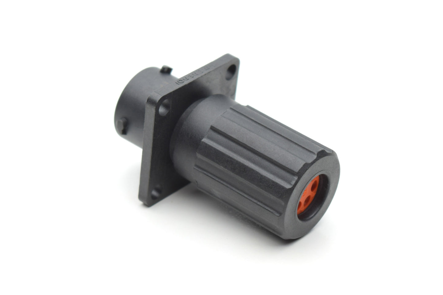 RTS010N6PHEC03 Receptacle, Square Flange, 6 Position, Male, Shell Size 10, Silicone Seal, and End Cap with Individual Wire Sealing. Comparable part no. UTS0GN106P