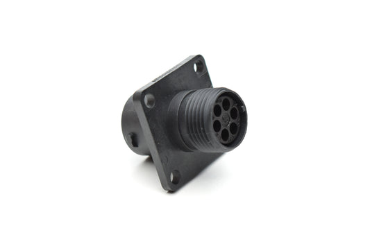 RTS010N6S03 Receptacle, Square Flange, 6 Position, Female, Shell Size 10, Silicone Seal. Comparable part no. UTS0106S