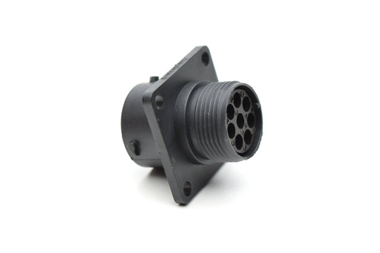 RTS012N8S03 Receptacle, Square Flange, 8 Position, Female, Shell Size 12, Silicone Seal. Comparable part no. UTS0128S