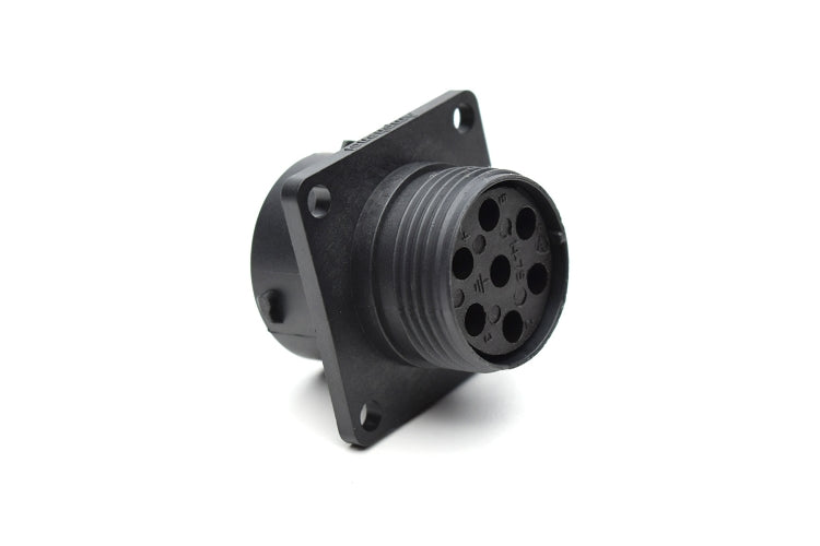 RTS014N7S03 Receptacle, Square Flange, 7 Position, Female, Shell Size 14, with Silicone Seal. Comparable part no. UTS0147S