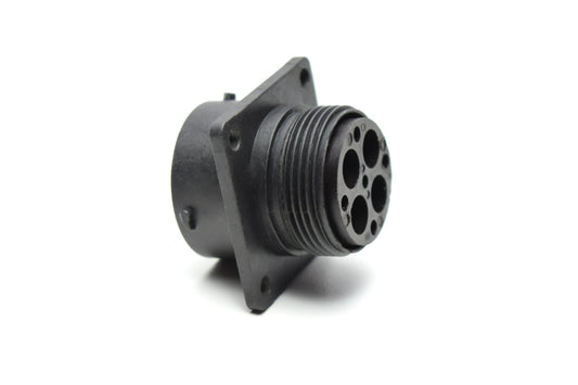 RTS016N4S03 Receptacle, Square Flange, 4 Position, Female, Shell Size 16, with Silicone Seal