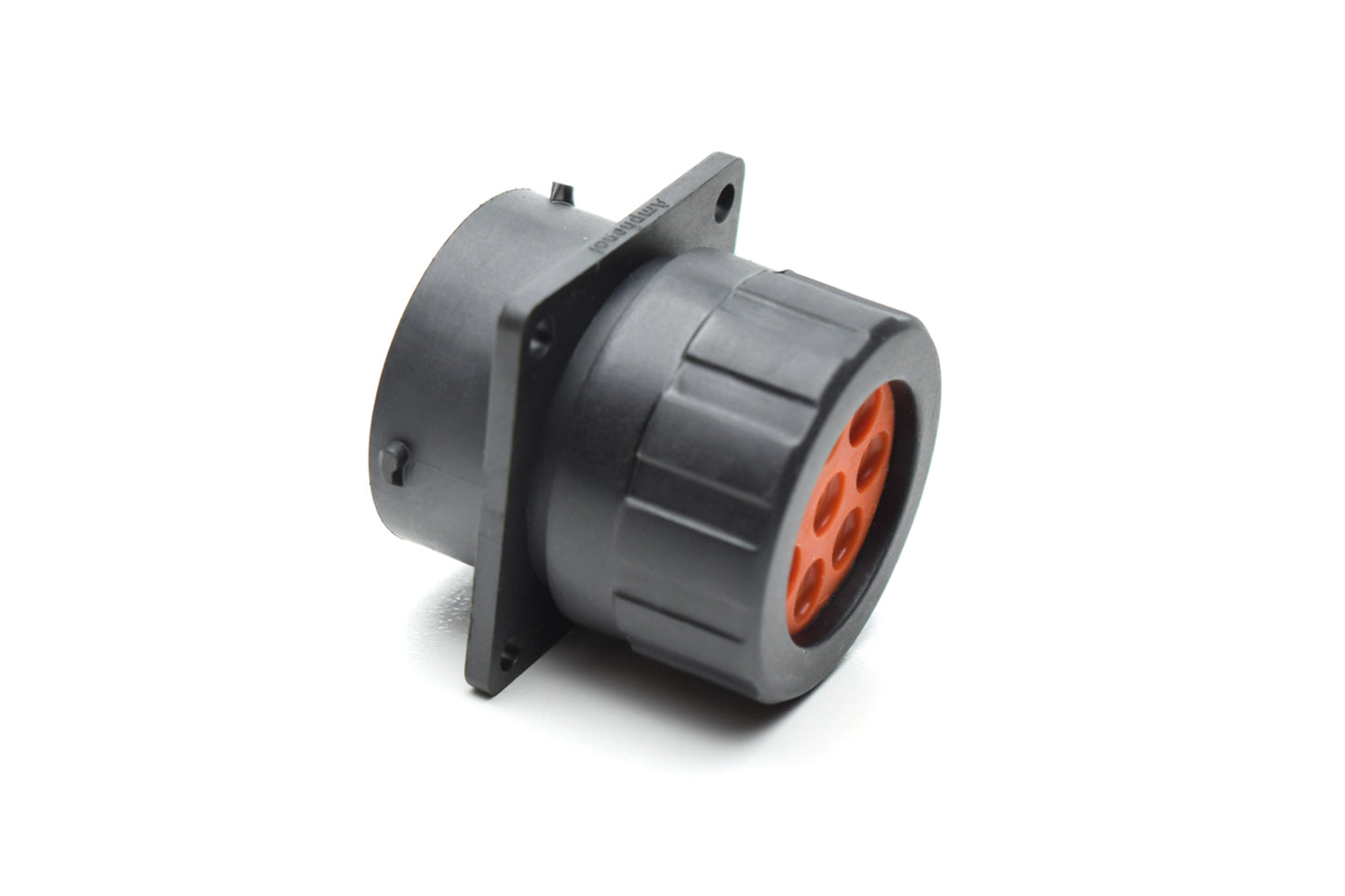 RTS018N8SHEC03 Receptacle, Square Flange, 8 Position, Female, Shell Size 18, Silicone Seal, and End Cap with Individual Wire Sealing