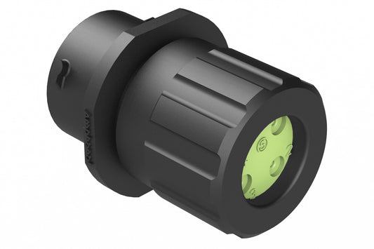 RTS1BS12N4SHEC03R Receptacle, Inline, 4 Position, Female, Shell Size 12, and End Cap with Individual Reduced Diameter Wire Sealing