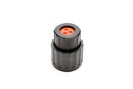 RTS6BS12N3SHEC03 Plug, 3 Position, Female, Shell Size 12, Silicone Seal, and End Cap with Individual Wire Sealing. Comparable part no. UTS6GN123S