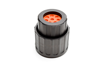 RTS6BS14N8SHEC03 Plug, 8 Position, Female, Shell Size 14, Silicone Seal, and End Cap with Individual Wire Sealing