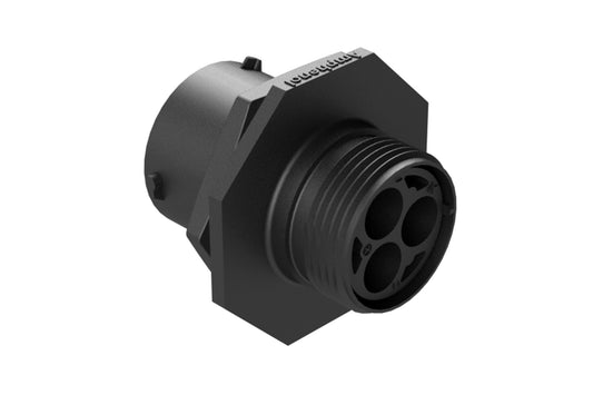 RTS714N3P03 Receptacle, Jam Nut, 3 Position, Male, Shell Size 14, with Silicone Seal. Comparable part no. UTS7142G1P