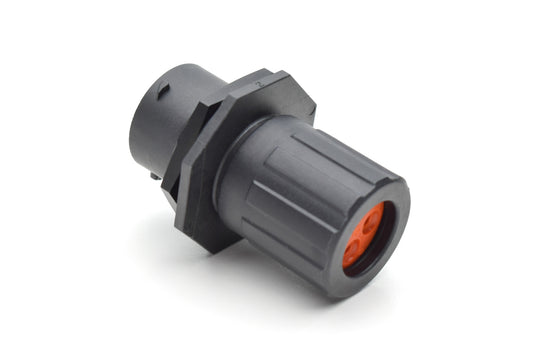 RTS714N4PHEC03 Receptacle, Jam Nut, 4 Position, Male, Shell Size 14, Silicone Seal, and End Cap with Individual Wire Sealing