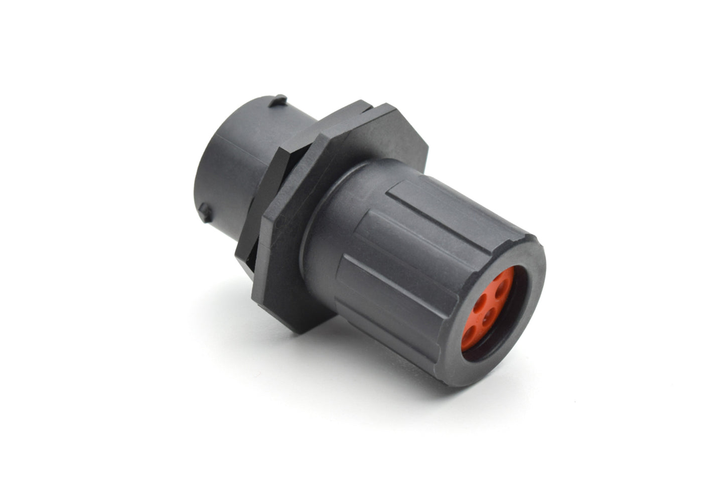 RTS714N8PHEC03 Receptacle, Jam Nut, 8 Position, Male, Shell Size 14, Silicone Seal, and End Cap with Individual Wire Sealing