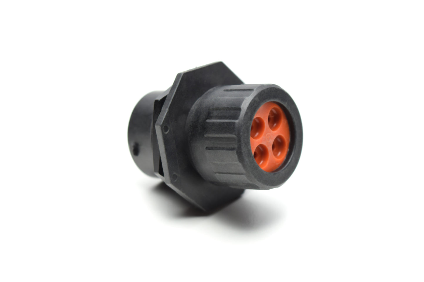 RTS716N4PHEC03 Receptacle, Jam Nut, 4 Position, Male, Shell Size 16, Silicone Seal, and End Cap with Individual Wire Sealing