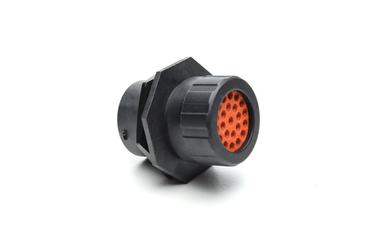 RTS718N23PHEC03 Receptacle, Jam Nut, 23 Position, Male, Shell Size 18, Silicone Seal, and End Cap with Individual Wire Sealing. Comparable part no. UTS7GN1823P