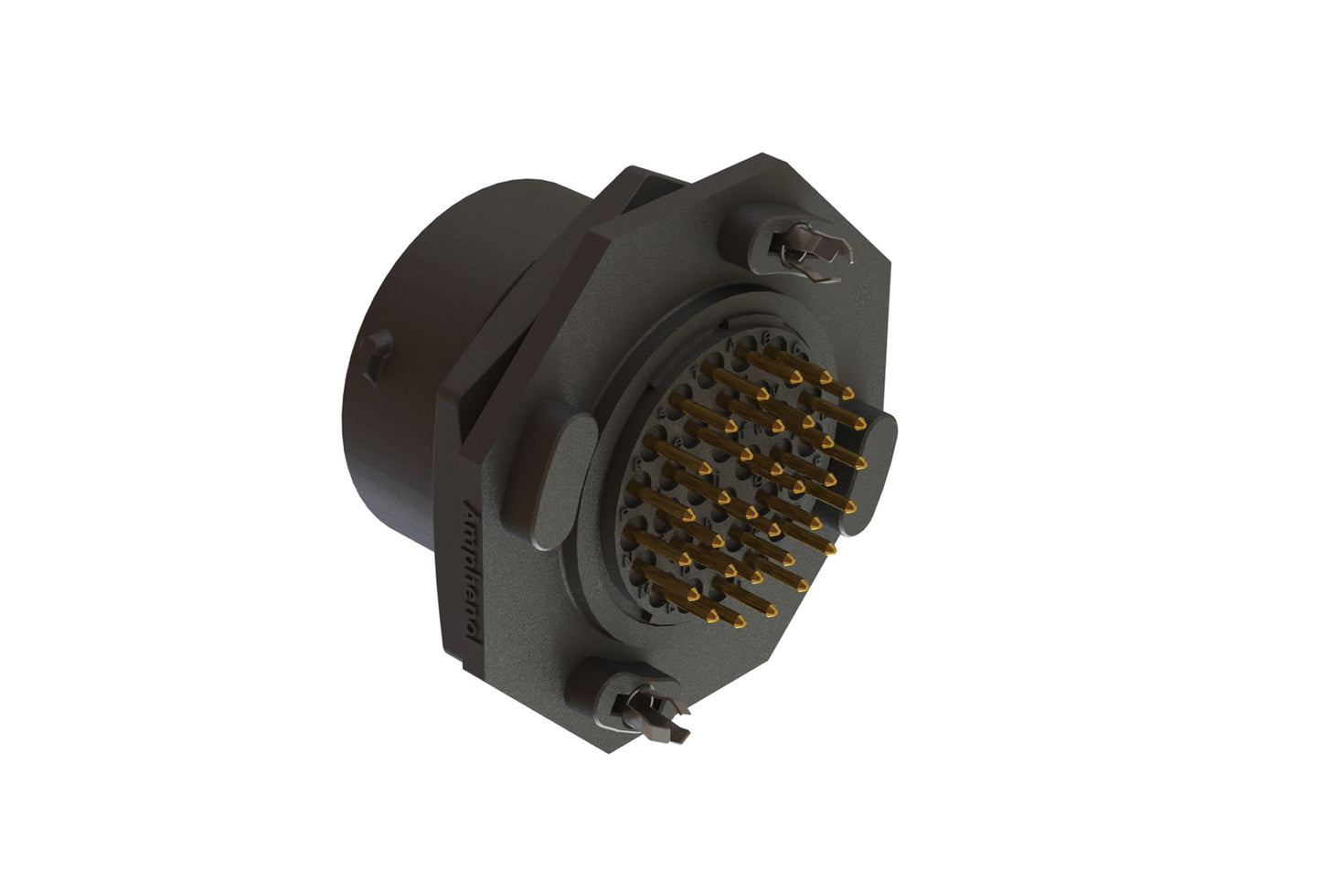 RTS712ND4S03 Receptacle, Jam Nut, PCB Mounted, 4 Position, Female, Shell Size 12, with Silicone Seal. Comparable part no. UTS712D4S