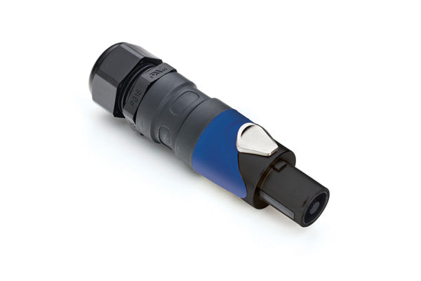 SP-4-FBSG 4 Pole Loudspeaker Cable Connectors, PG Gland, High Power Solder Contacts Included,Metal, Black Finish