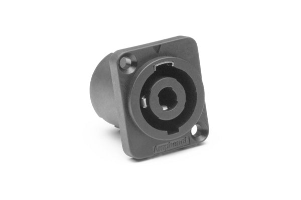 SP-4-MD-8 Loudspeaker ChassisMount, DType Flange,Thru Holes, SolderTabs 1/4", Black Finish. Comparable part no: NL4MP-1