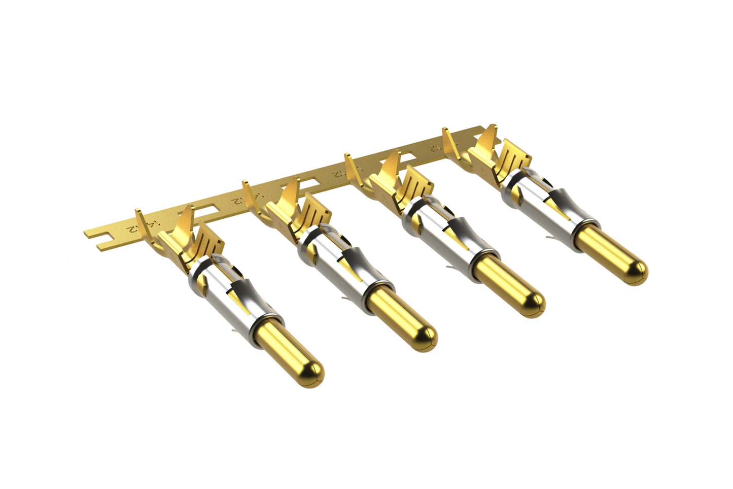 SP12A1F Pin contact, 2.5mm, Gold flash plating over nickel, reel of 1000