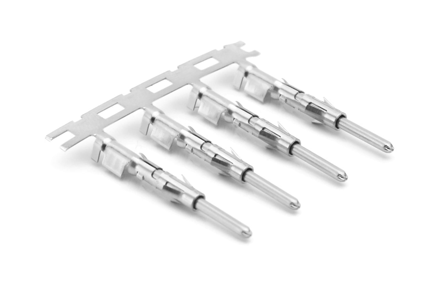 SP16M2T Pin Contact, Stamped, Size 16, Tin over Nickel, Wire Range .75-1.5mm², 16-14 AWG, with 3 Tangs. Reel of 3,000.