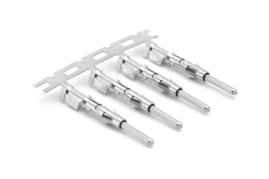 SP20M2N Pin Contact, Stamped, Size 16, Nickel, Wire Range .34-.50mm², 22-20 AWG, with 3 Tangs
