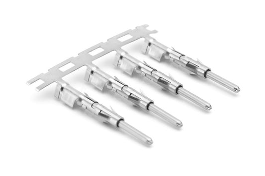 SP24M2N Pin Contact, Stamped, Size 16, Nickel, Wire Range .14-.25mm², 26-24 AWG, with 3 Tangs