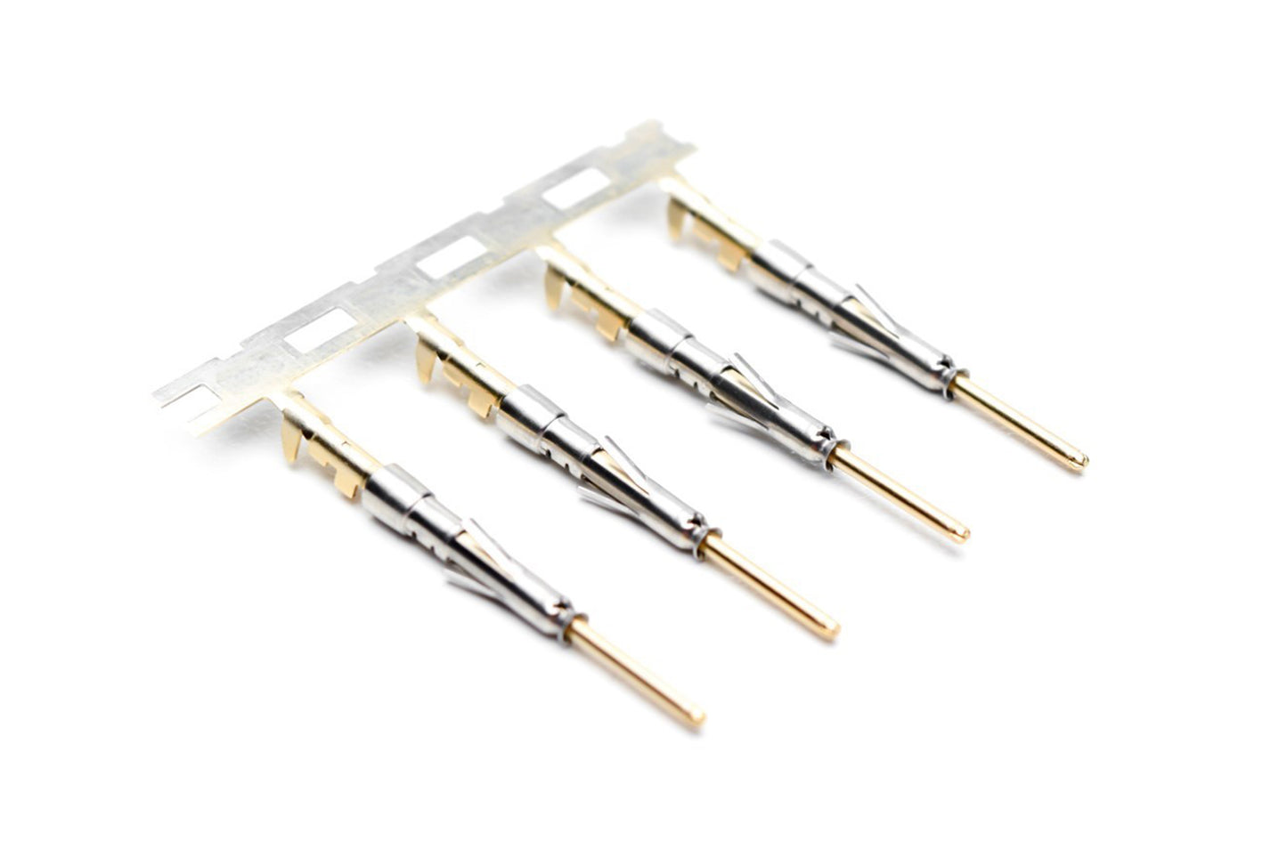 SP24W2G30 Pin Contact, Stamped, Size 20, Gold 30µ" over Nickel, Wire Range .14-.25mm², 26-24 AWG, with 3 Tangs