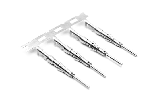 SP24W2T Pin Contact, Stamped, Size 20, Tin over Nickel, Wire Range .14-.25mm², 26-24 AWG, with 3 Tangs