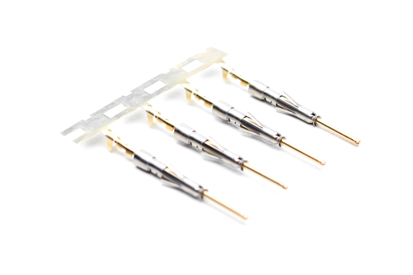 SP28W2F Pin Contact with 3 Tangs, Stamped and Formed, Size 20, Gold Flash over Nickel, 30-28 AWG, 3,000 pcs Reel