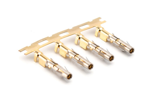 SS14M2F Socket Contact, Stamped, Size 16,Gold Flash over Nickel, Wire Range 2.0-2.5mm², 16-14 AWG, with 3 Tangs