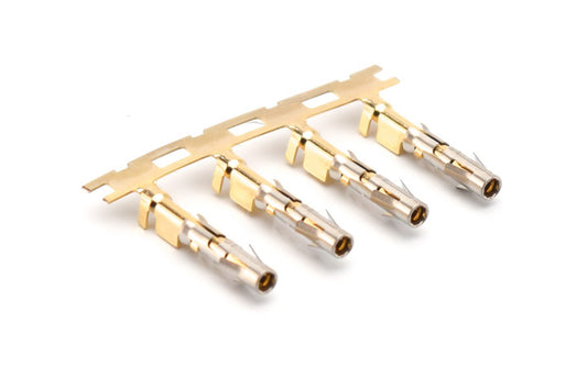 SS14M2G10 Socket Contact, Stamped, Size 16, Gold 10µ" over Nickel, Wire Range 2.0-2.5mm², 16-14 AWG, with 3 Tangs