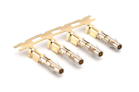 SS14M2G15 Socket Contact, Stamped, Size 16, Gold 15µ" over Nickel, Wire Range 2.0-2.5mm², 16-14 AWG, with 3 tangs