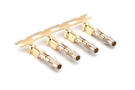 SS14M2G30 Socket Contact, Stamped, Size 16, Gold 30µ" over Nickel, Wire Range 2.0-2.5mm², 16-14 AWG, with 3 tangs