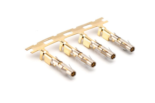 SS16M2G10 Socket Contact, Stamped, Size 16, Gold 10µ" over Nickel, Wire Range .75-1.5mm², 18-16 AWG, with 3 Tangs