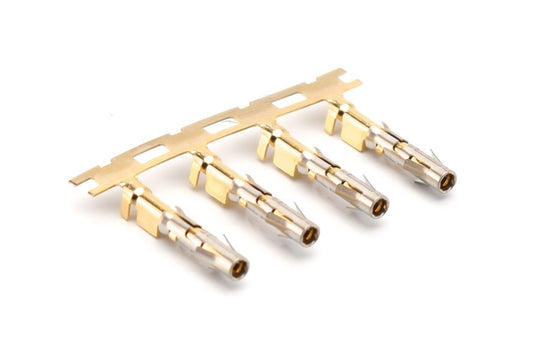 SS16M2G5 Socket Contact, Stamped, Size 16, Gold 5µ" over Nickel, Wire Range .75-1.5mm², 18-16 AWG, with 3 Tangs