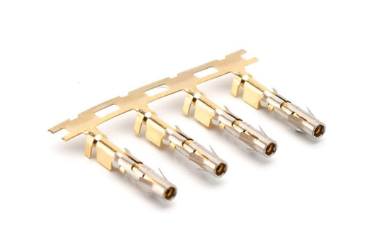 SS20M2G5 Socket Contact, Stamped, Size 16, Gold 5µ" over Nickel, Wire Range .34-.50mm², 22-20 AWG, with 3 Tangs