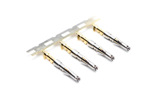 SS24W2G10 Socket Contact, Size 20, Stamped, Gold 10µ" over Nickel,  Wire Range .14-.25mm²,  26-24 AWG, with 3 Tangs