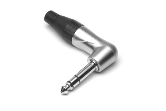 TS3RJ-AU Professional Range 1/4"  Stereo  Plug, Right Angle, Satin Finish, Gold Plated
