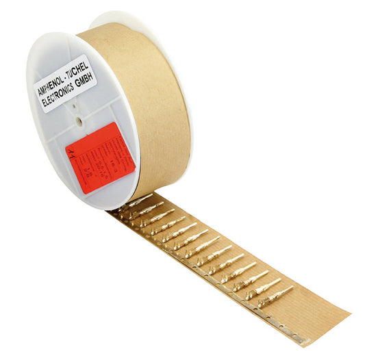ZN02 016 0015 1 Stamped crimp contacts on reel for hand crimp tool