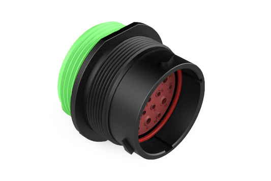 AHDP04-24-19PN-WTA 19 Position Receptacle, Pin, Shell Size 24, Normal Diameter Seal (Green Adapter), Wide Thread Adapter. HDP24-24-19PN-L024