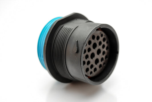 AHDP04-24-29SR-WTA 29 Position Receptacle, Socket, Shell Size 24, Reduced Diameter Seal (Blue Adapter), Wide Thread Adapter. HDP24-24-29SE-L024